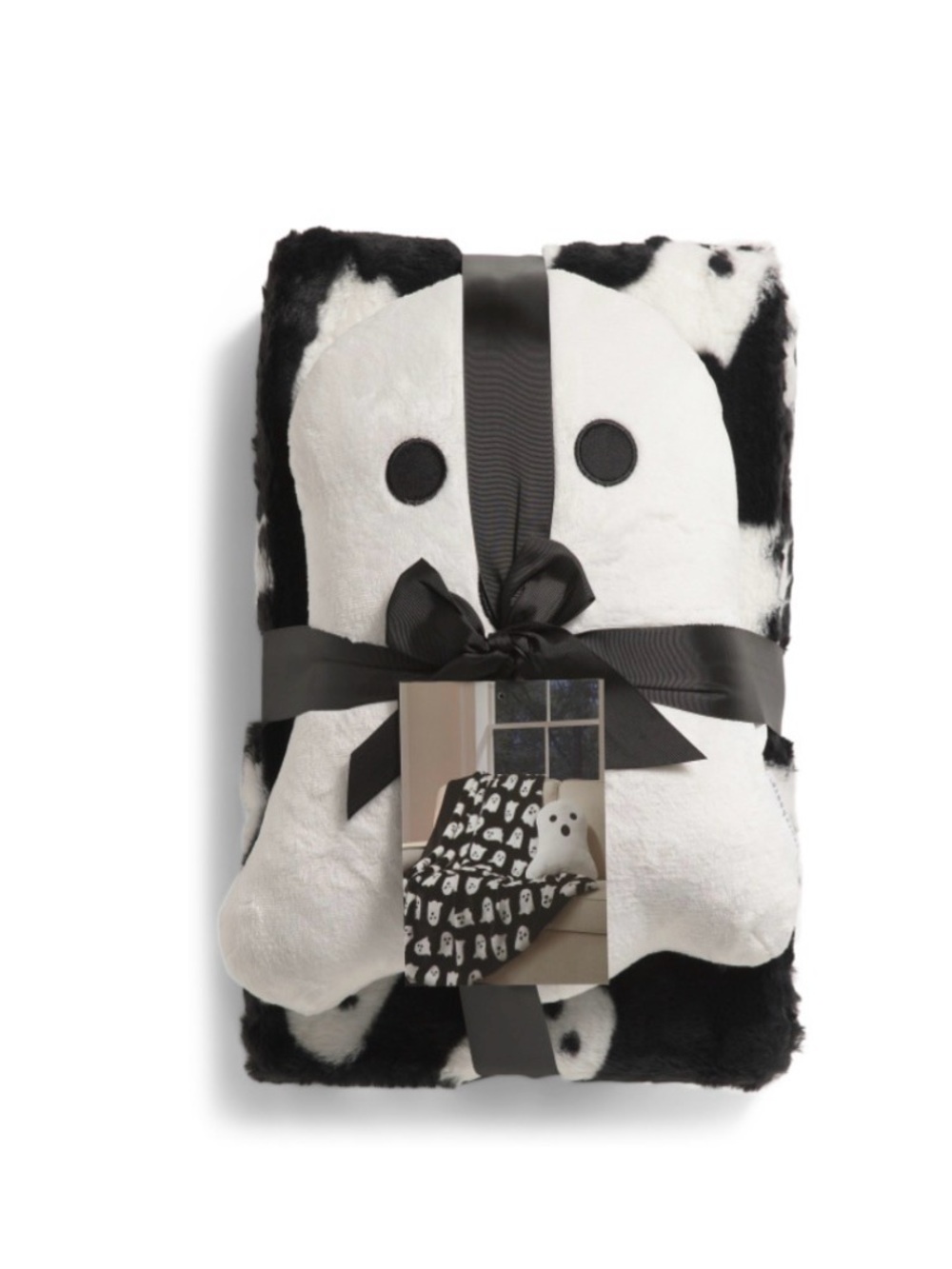 New Storehouse 2 Piece Faux Fur Blanket & Ghost Pillow
